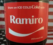 Share A Coke With Ramiro Limited Edition Coca Cola Bottle 2017 USA