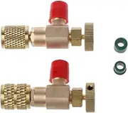 NZBZHHZGPL 2Pcs Safety Valve R410A R22 Air Conditioning Quick Coupler Connector Adapters Ball Valve