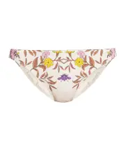 graphic-print bikini bottom XS White