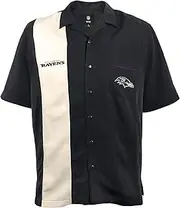 [Little Earth Productions] Littlearth NFL Atlanta Falcons Strike Bowling Shirt, Small