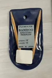 Plymouth Bamboo Circular Knitting Needles Size US. 10" Length 16”