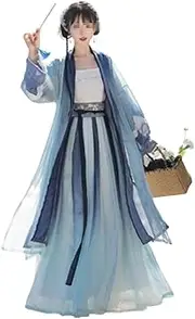 [IDZNFNFX] Women's Hanfu Traditional Chinese Dress Costume for Stage Show Performances Cosplay