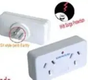 Sansai Double Travel Adapter - Australia to USA & Canada
