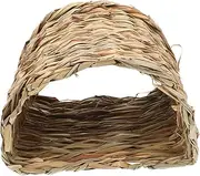 GANAZONO Straw Rabbit Hutch Guinea Pig Hide Guineapig Tunnel Rabbit Bed Chinchilla Hut Hamster Tunnel Guinea Pig Houses Bunny Hide Bunny Grass House Reed Grass