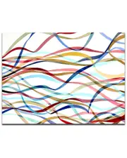 Ready2HangArt Streamers Wrapped Canvas Wall Art