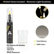 Touch Up Paint For Scania All Models 1847978 White Diamond With Polish Paste