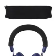 Geekria Headphones Headband Cover for Jabra Elite 45h Wireless On-Ear (Black)