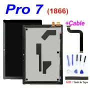 For Microsoft Surface Pro 7 1866 M1866 Black LCD Touch Screen Replacement +Cable