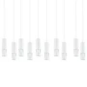 Eglo Lighting Bernabeta 10 Light 50W LED Modern Bar Pendant Light - 5000K Neutral White - White