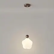 TONFON Pendant Lamp Acrylic LED Ceiling Lamp 7.8" Modern Star Shape Ceiling Light Bedside Chandelier Simple wood Ceiling Light Fixture for Hallway Balcony Entryway Foyer Stairwell Aisle Loft Restauran