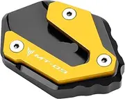 Compatible With MT-09 MT09 2014-2021 2022 2023 Accessories Side Stand Extension Pads Enlarge Stand Plate Expander(Gold)