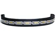Browband People On Horses Stainless Steel Gold - Elk - 1 3/4" Endloop 17," 16"