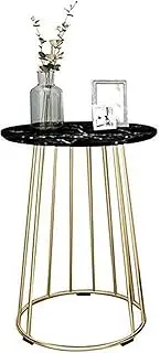 Exquisite Bedside Cabinets Marble Coffee Table, Waterproof Wear Resistant Side Table Luxurious Hotel Guest Room Office Telephone Table Can Put A Vase Side Desk (Color : #2)