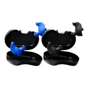 1 Pair Silicone Ear Plugs For Sleeping Shooting Swimming Hearing Protection