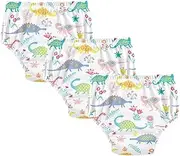 Caihoyu Little Girls Underwear Potty Training Pants Absorb Water Night Time Potty Training Underwear Underwear Briefs for Toddler Boys 2T Dinosaurs Cute Pattern