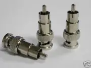 100pcsx BNC male to RCA male Adapter for Video cable