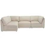 [James Lane] Amelia Modular Sofa Isla Sea Pearl - 4 Piece
