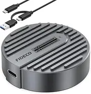 FIDECO USB to M.2 NVME SATA SSD Docking Station, USB 3.2 Gen 2 SSD Enclosure Adapter, Tool-Free NVME Reader, Support Maximum 10Gbps Data Transfer