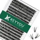 Lash Clusters 300Pcs Individual Lashes 50D 0.07C Curl 14Mm DIY Eyelash Extension