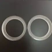 2Pcs 3.5" Acrylic Transparent Speaker Ring Speaker Mounting Spacer Ring W/ Bezel