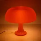 Danish Orange Mushroom Table Lamp