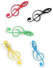 WHAMVOX 5pcs Music Holder Clips Music Book Clamps for Students Textbooks Recipes and More