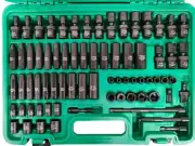 1/4" Drive Impact Socket Set, 72 pc Standard SAE (3/16-9/16 inch) and Metric ...