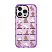 iPhone 16 Pro Impact Case MagSafe Compatible Poodle Yoga