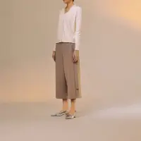 在飛比找momo購物網優惠-【giordano ladies】23FW_D型環扣設計闊腳