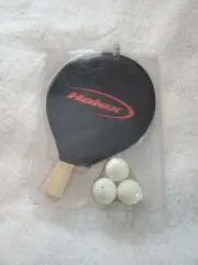 NEW - HALEX 1500- Ping Pong Paddle, 3 Balls , Case. 1 Player Set