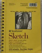 Strathmore 350-6 300 Series Sketch Pad 5.5x8.5 White 100 Sheets