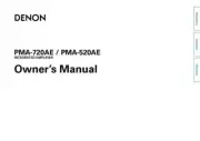 Denon PMA-720AE Receiver Amplifier Owners Manual
