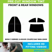 For BMW 3 Series 2-door Coupe E46 1999-05 Full Pre Cut Window Tint Kit Film Film