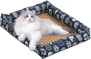 Orthopedic Dog Bed - Cooling Non-Slip Dog Couch Bed | Comfortable Cat Furniture for Small Medium Pets Senior Puppy Car Patio Backyard Living Room Bedroom