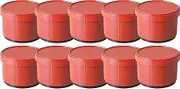 Fukui Craft Ohitsu Heat Resistant Made in Japan Dishwasher Safe DX Washer Rice Cookware Red Matte (Inner Black), Small (10 Guests)