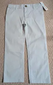 New With Tags Carter's Boys Size 4/4A Light Blue Cotton Blend Chino Pants 24