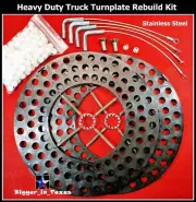 Heavy Duty Truck Front Alignment Turn Plate Table Repair Rebuild Kit w/SS Hdware