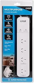 Crest Power Board 4 Socket Surge Protected