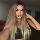Straight Lace Front Wig Pre Plucked With Baby Hair 13x4 HD Glueless Synthetic...