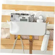 Bedside Caddy Hanging Organizer with Hooks, Bedside Caddy Shelf for Dorm Bunk