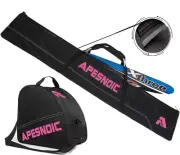 Padded Two-Piece Water-Resistant Ski and Boot Travel Bag Set