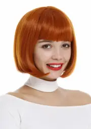 WIG ME UP Wig Women's Wig Women Short Bob Fringe Smooth Orange 7803-T2735