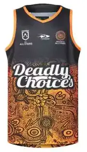 Indigenous All Stars 2025 NRL Kids Training Singlet Sizes 6-14 BNWT