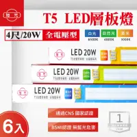 在飛比找momo購物網優惠-【旭光】旭光 LED T5 4尺 層板燈 白光 黃光 自然光