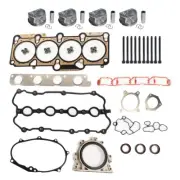 Engine Piston & Cylinder Head Cover Gasket Kit For Audi VW 2.0 TFSI TSI EA113