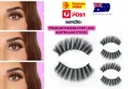 Premium Strip Lashes Faux Mink False Eyelashes Vegan Lash Queen B