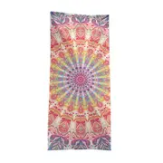 Oriental Red Yellow Mandala Beach Towels