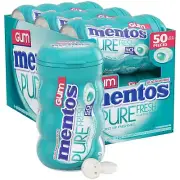 Mentos Pure Fresh Sugar-Free Chewing Gum with Xylitol Wintergreen Bulk 50 Cou