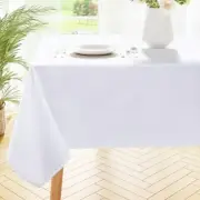 Square Table Cloth, Waterproof Anti-Scratch Polyester 54" x 54" White
