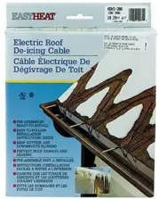 5 Pk Easy Heat 60' 120V 5W Roof Shingle Down Spout Gutter De-Icing Cable ADKS300